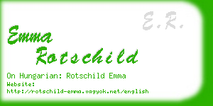 emma rotschild business card